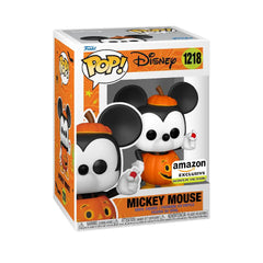 Funko POP Disney: Disney Mickey Trick or Treat (GLOW) EXCLUSIVE.  This figure boasts a glow-in-the-dark feature that adds an enchanting touch to any collection, making it especially fun for nighttime display.  F-65035
