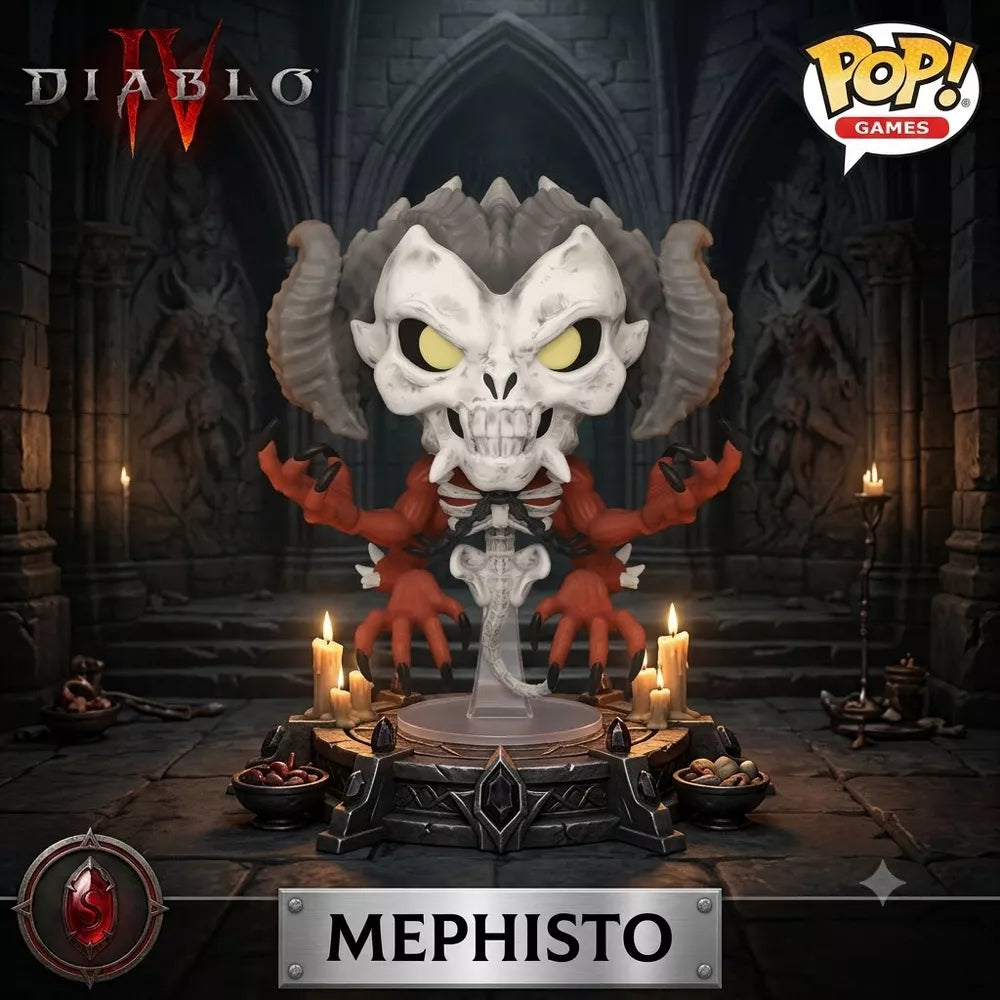 Funko POP! Diablo IV Mephisto Vinyl Figure #1008 #82372 thumbnail