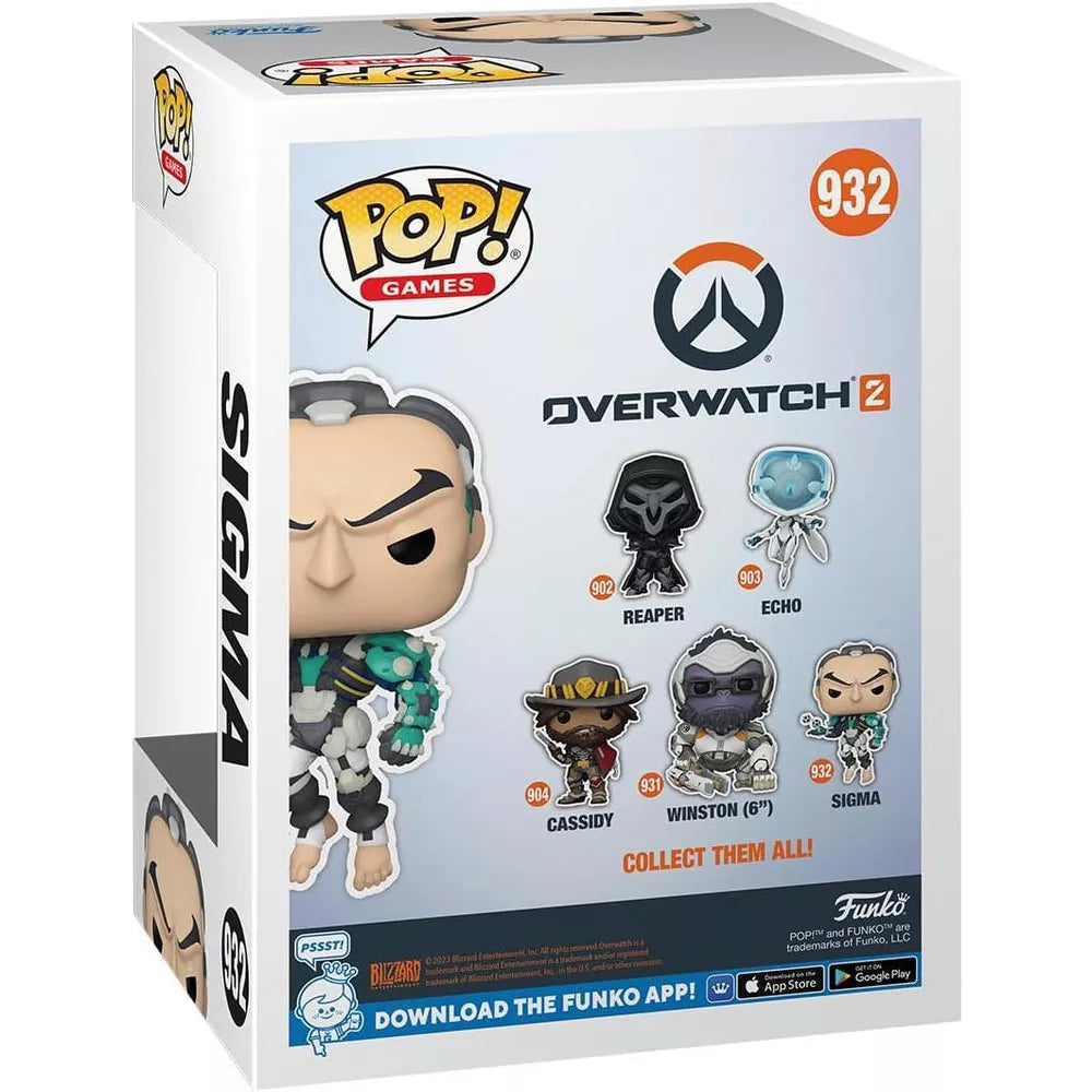 Funko POP! Overwatch 2 Sigma Figure #932 #59185 thumbnail