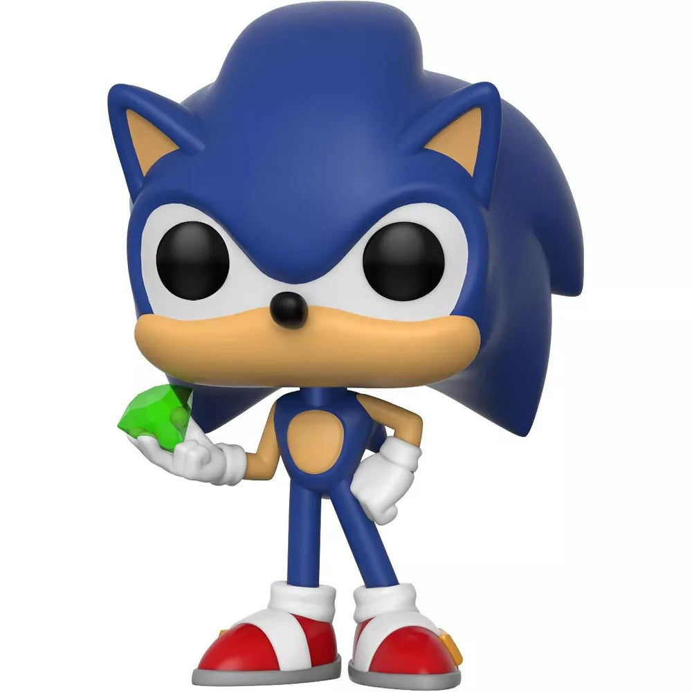 Funko POP! Games: Sonic with Emerald Vinyl Figure #284 thumbnail