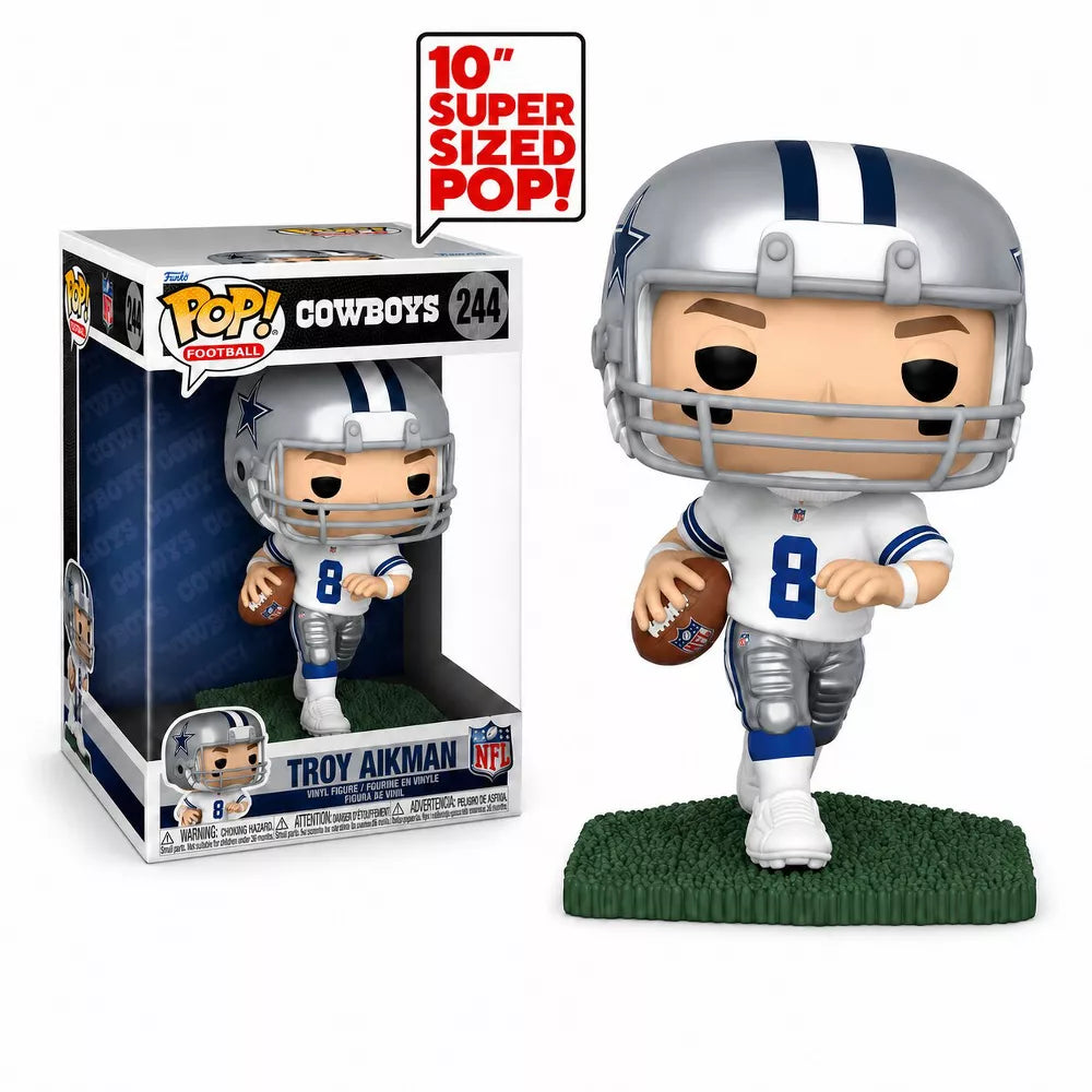 Funko POP! Jumbo Dallas Cowboys Troy Aikman Figure #244 #79586 thumbnail