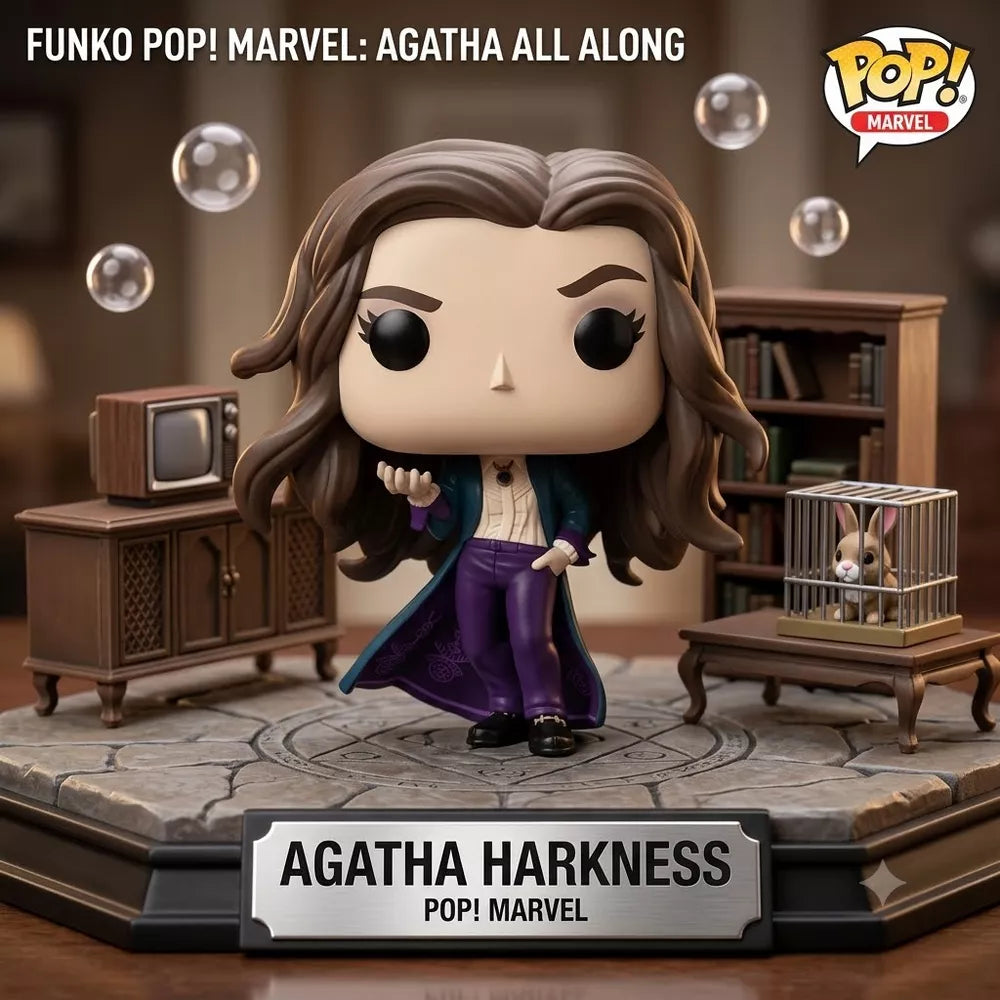 Funko POP! Marvel Agatha Harkness Vinyl Figure #1471 #75708 thumbnail