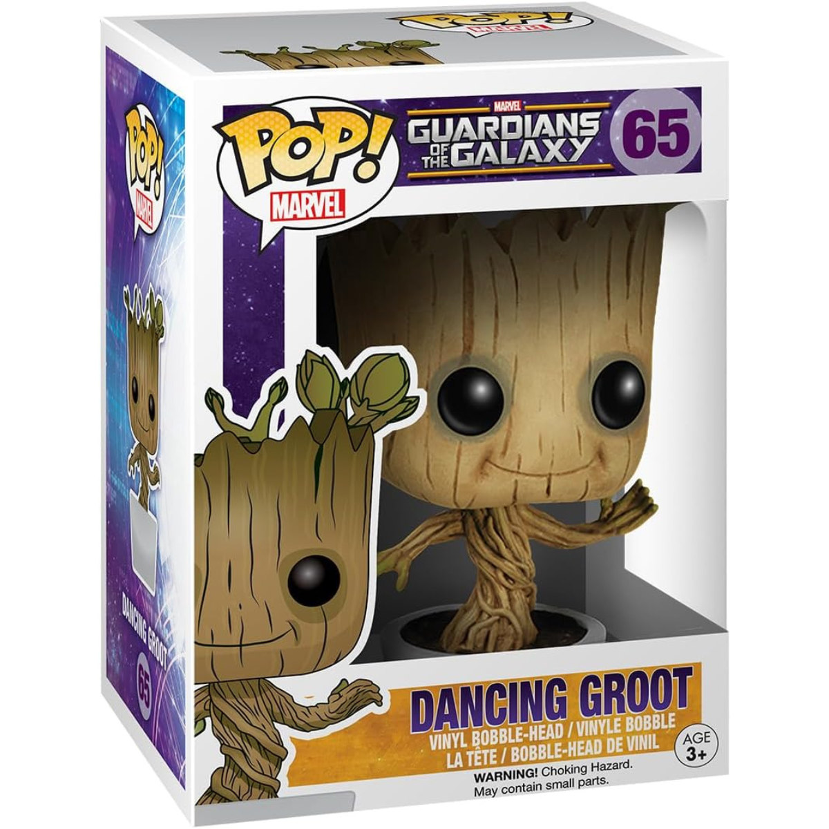Funko POP! Marvel: Dancing Groot – Guardians of the Galaxy Bobble Action Figure #65 thumbnail