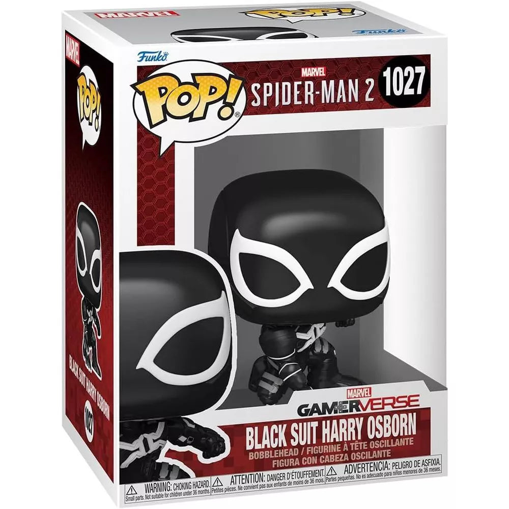Funko POP! Gamerverse Black Suit Harry Osborn Figure #1027 #80328 thumbnail