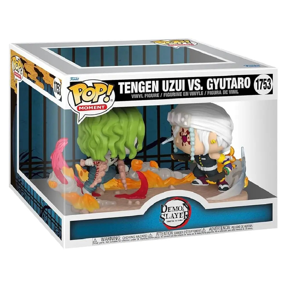 Funko POP Moments: DS - Tengen Uzui Vs Gyutaro - Demon Slayer.  Add to your Demon Slayer collection with this Pop! Moment showcasing the epic battle between Pop! Tengen Uzui and Pop! Gyutaro.  F-80338 thumbnail