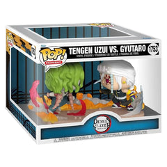 Funko POP Moments: DS - Tengen Uzui Vs Gyutaro - Demon Slayer.  Add to your Demon Slayer collection with this Pop! Moment showcasing the epic battle between Pop! Tengen Uzui and Pop! Gyutaro.  F-80338