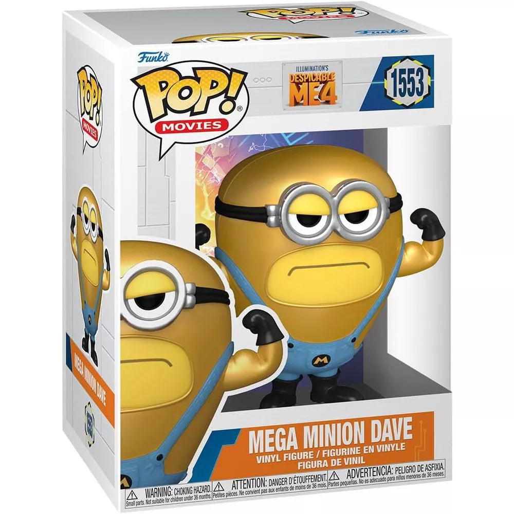 Funko POP! Movies Mega Minion Dave Vinyl Figure #1553 #76049 thumbnail
