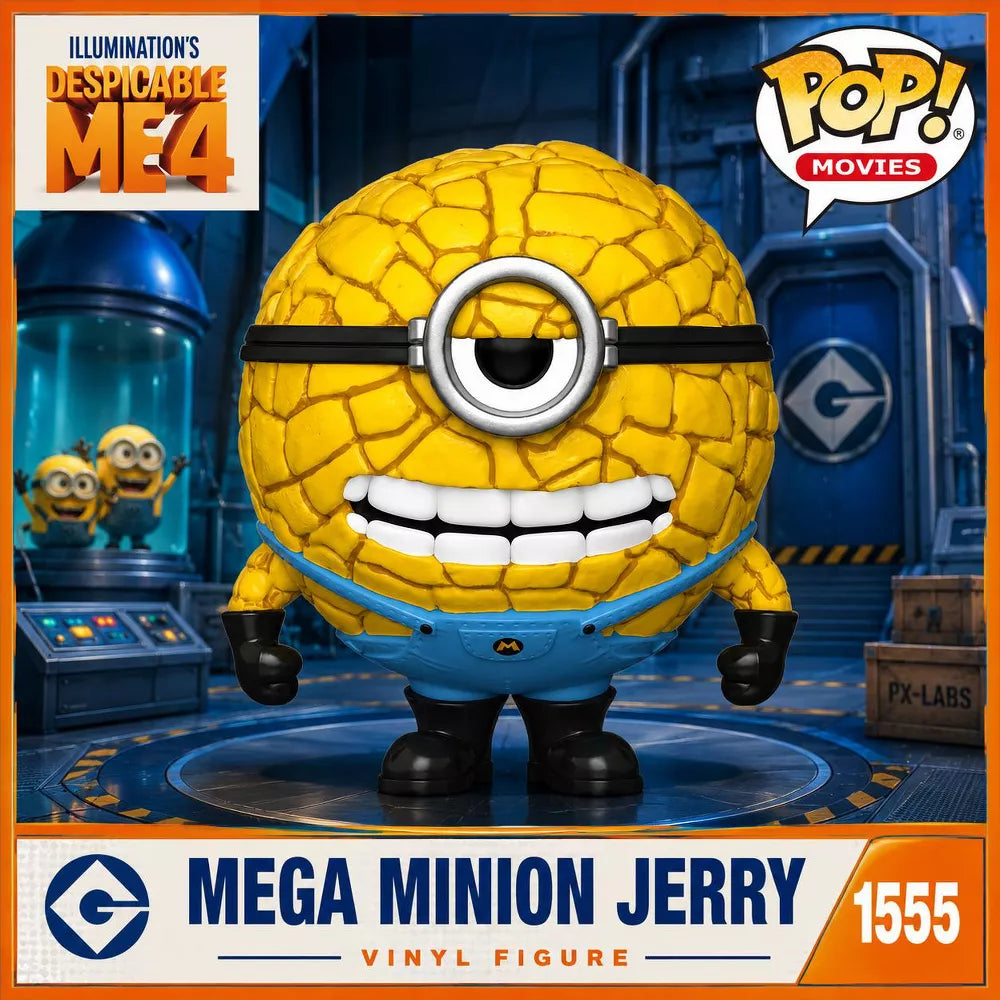 Funko POP! Despicable Me 4 Mega Minion Jerry Figure #1555 #76051 thumbnail