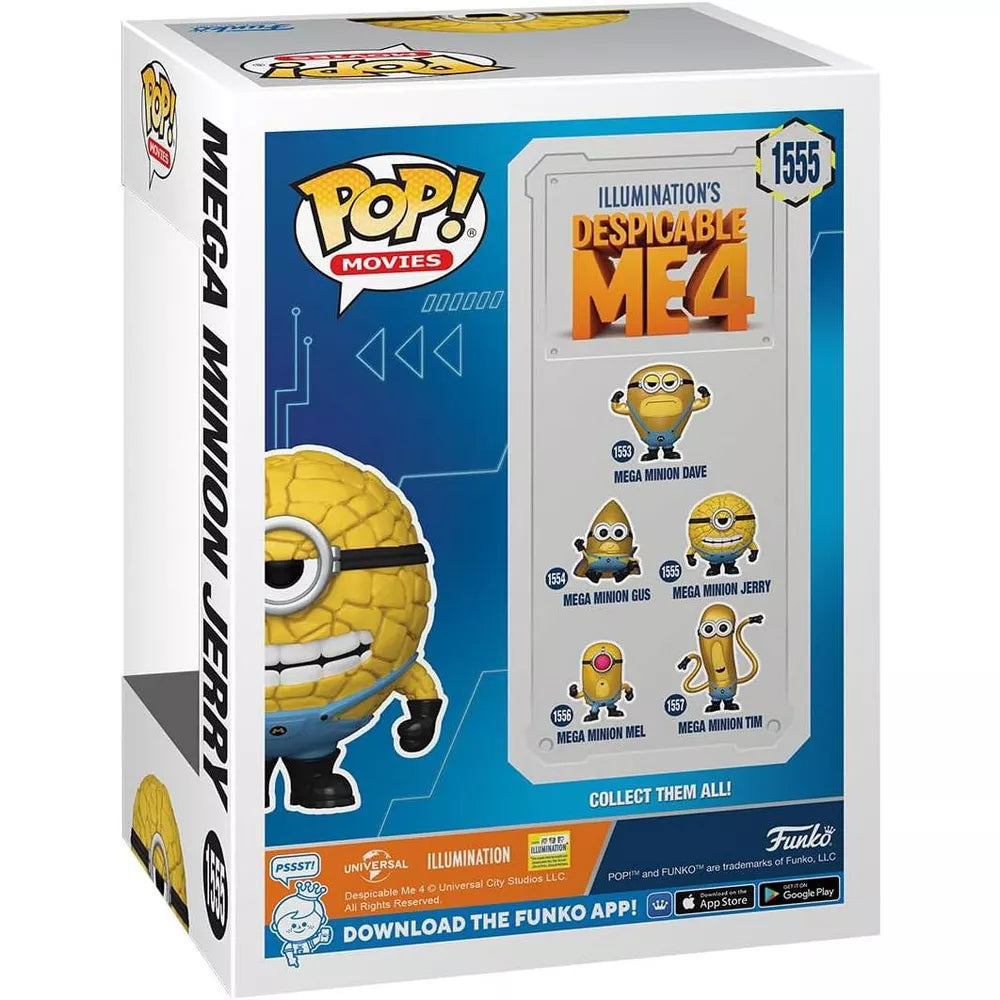 Funko POP! Despicable Me 4 Mega Minion Jerry Figure #1555 #76051 thumbnail