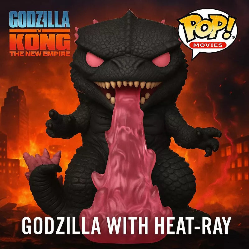 Funko POP! Movies: Godzilla X Kong: The New Empire - Godzilla with Heat-Ray Vinyl Figure #1539 #75926 thumbnail