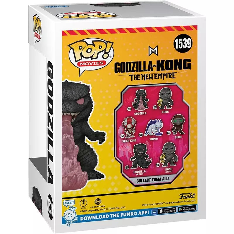 Funko POP! Movies: Godzilla X Kong: The New Empire - Godzilla with Heat-Ray Vinyl Figure #1539 #75926 thumbnail