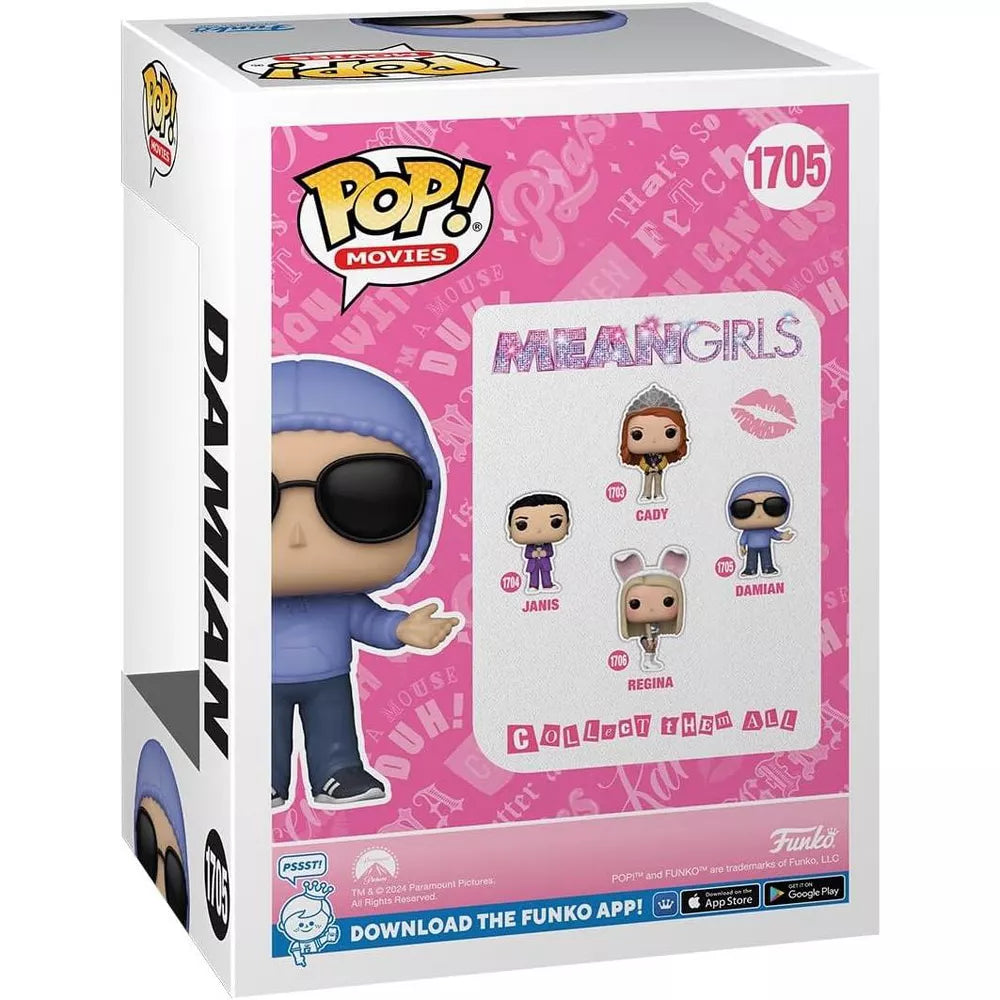 Funko POP! Movies Mean Girls Damien Vinyl Figure #1705 #80025 thumbnail