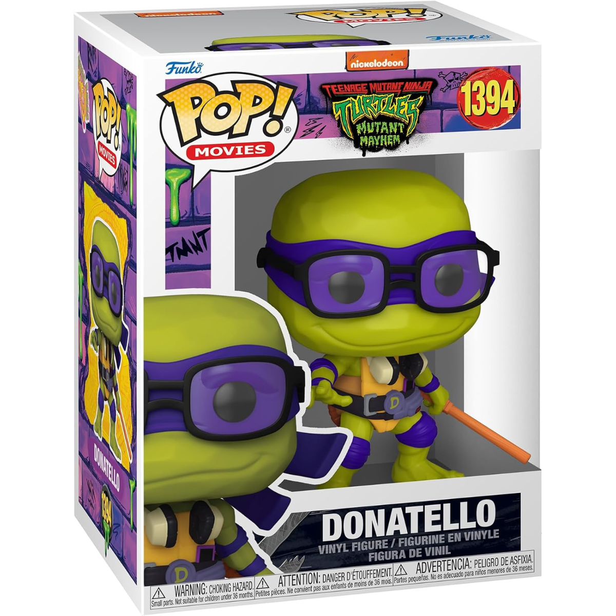 Funko Pop! Movies: Teenage Mutant Ninja Turtles (TMNT) – Donatello Vinyl Figure thumbnail
