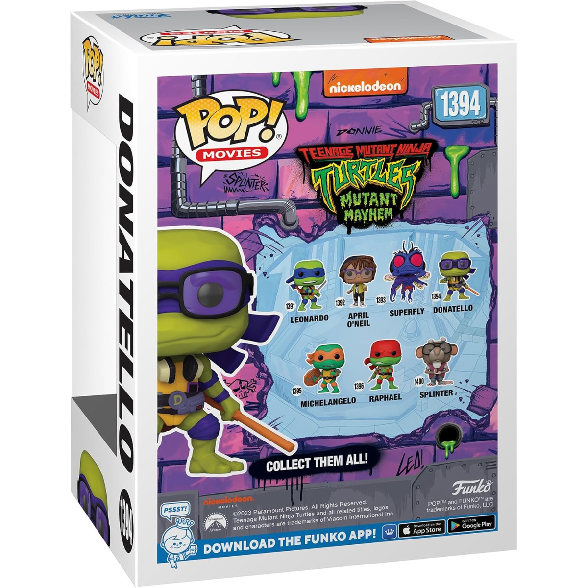 Funko Pop! Movies: Teenage Mutant Ninja Turtles (TMNT) – Donatello Vinyl Figure thumbnail