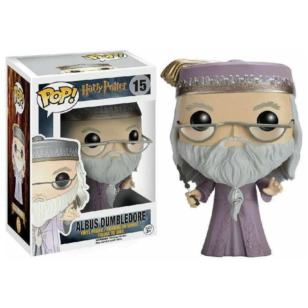 Funko POP Movies: Harry Potter Action Figure - Albus Dumbledore. Invite a piece of Hogwarts into your space with this Albus Dumbledore POP vinyl figure, complete with his wand, from Funko! F-5891 thumbnail