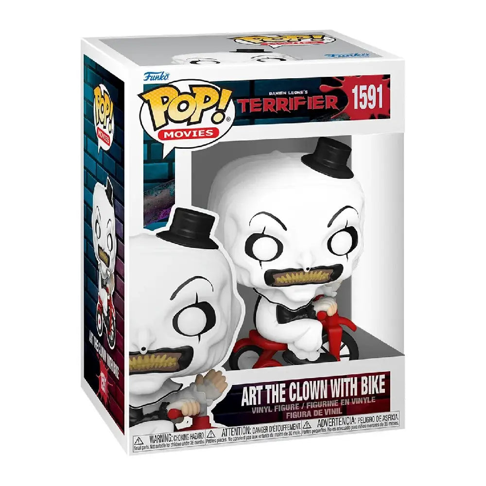 Funko POP! Movies: Terrifier - Art The Clown with Bike F-80706 thumbnail