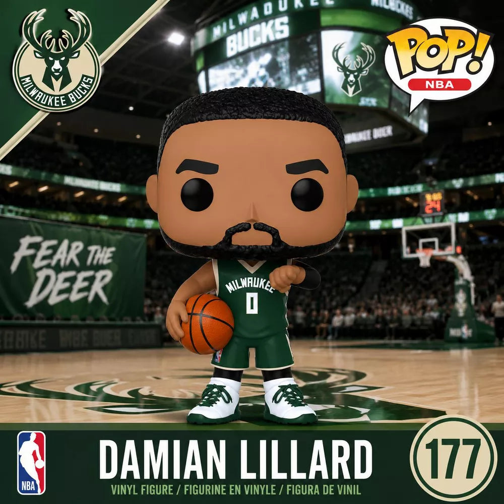Funko POP! NBA: Damian Lillard Vinyl Figure #177 #83408 thumbnail