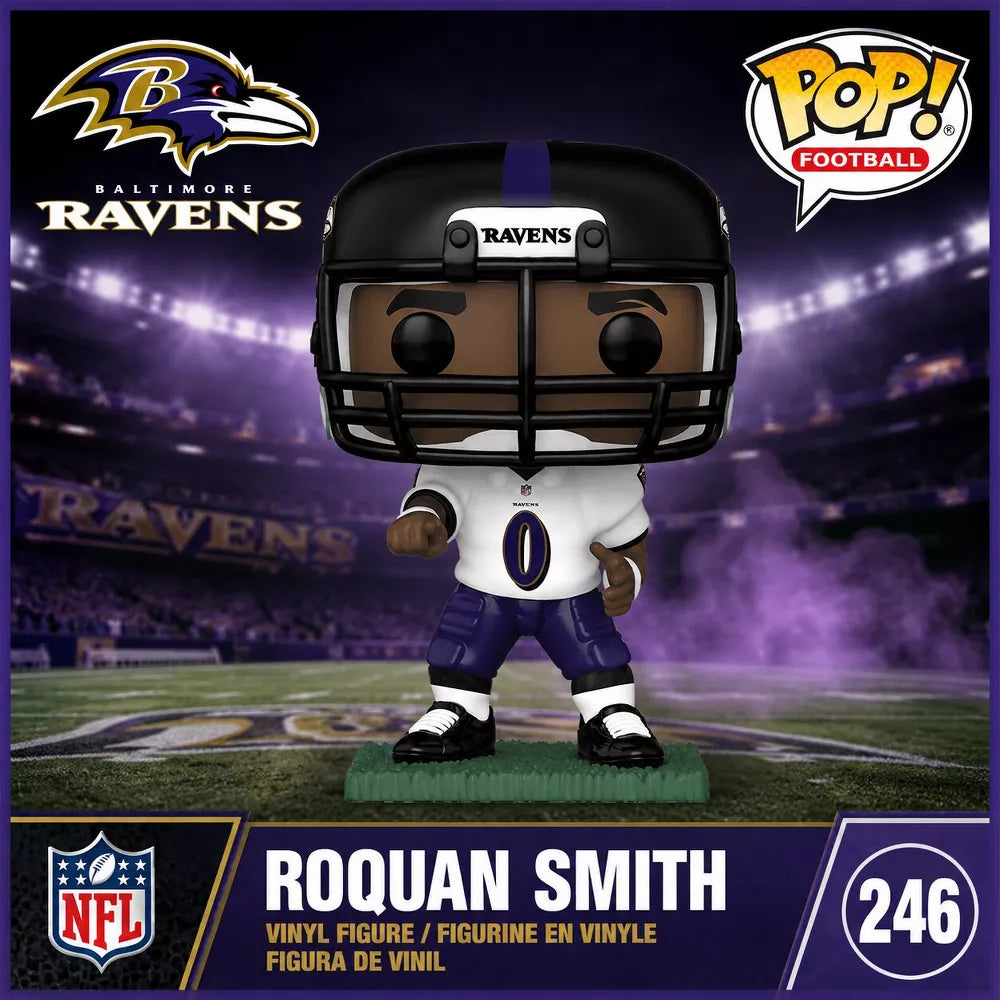 Funko POP! NFL: Roquan Smith Vinyl Figure #242 #72275 thumbnail