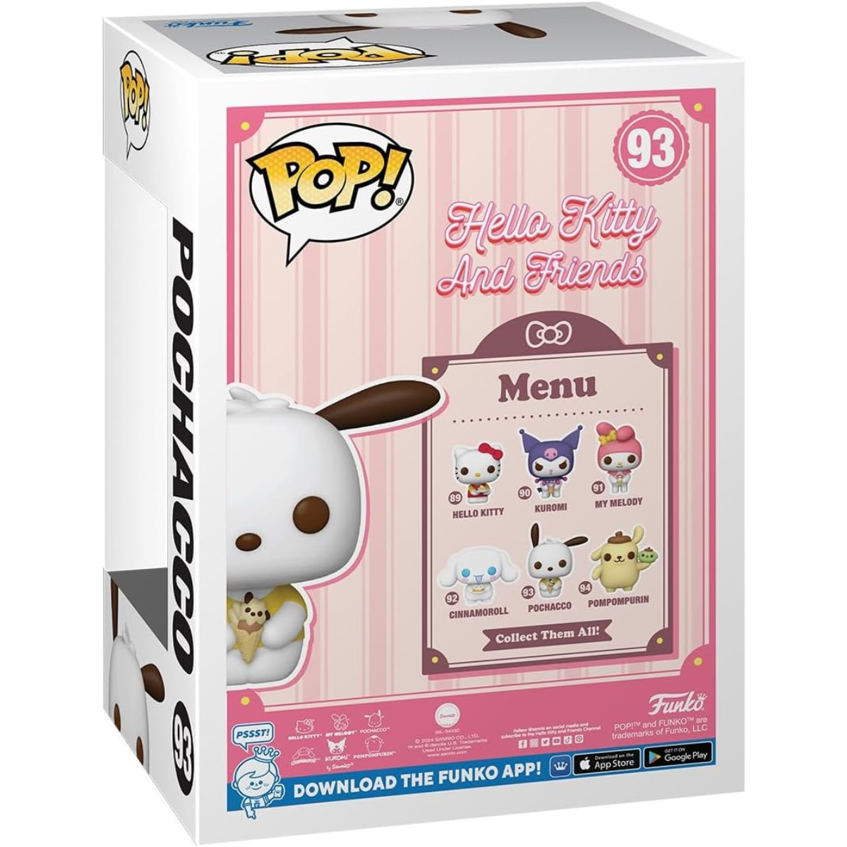 Funko POP! Sanrio: Hello Kitty - Pochacco with Ice Cream thumbnail