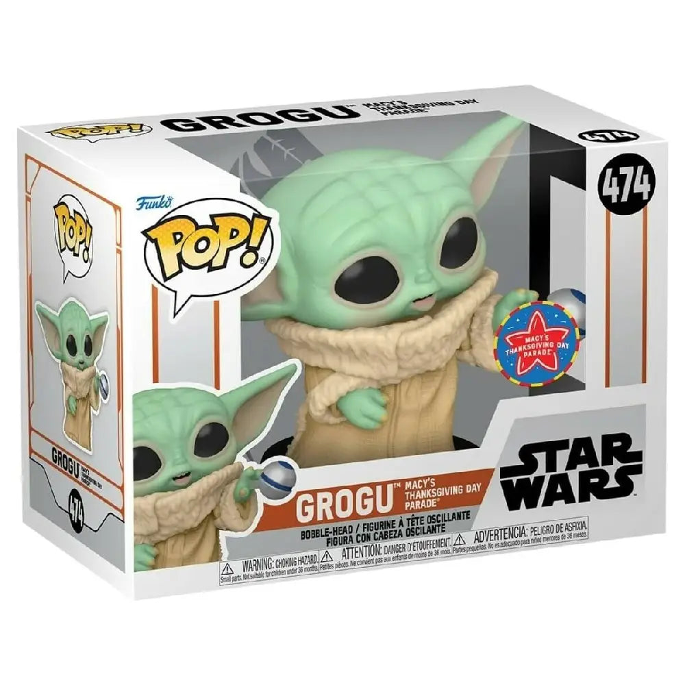 Funko POP Star Wars The Mandalorian Grogu Macys Thanksgiving Parade. Honor the legendary Macy's Thanksgiving Day Parade with this special edition Grogu float figure—an ideal collectible for fans of the Star Wars universe. F-59892 thumbnail