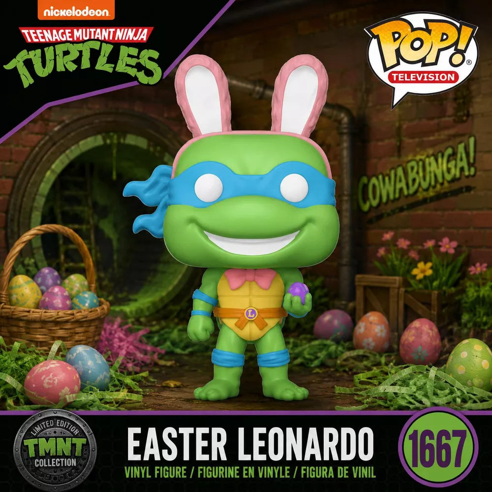 Funko POP! Teenage Mutant Ninja Turtles Easter Leonardo #1667 #86043 thumbnail