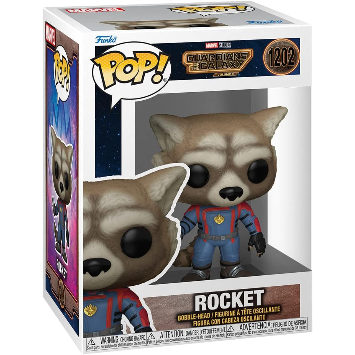 Funko Pop! Marvel: Guardians of the Galaxy Vol. 3 – Rocket Vinyl Figure thumbnail