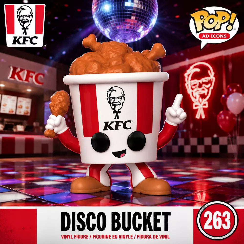 Funko POP! KFC Disco Bucket Figure #263 #90690 thumbnail