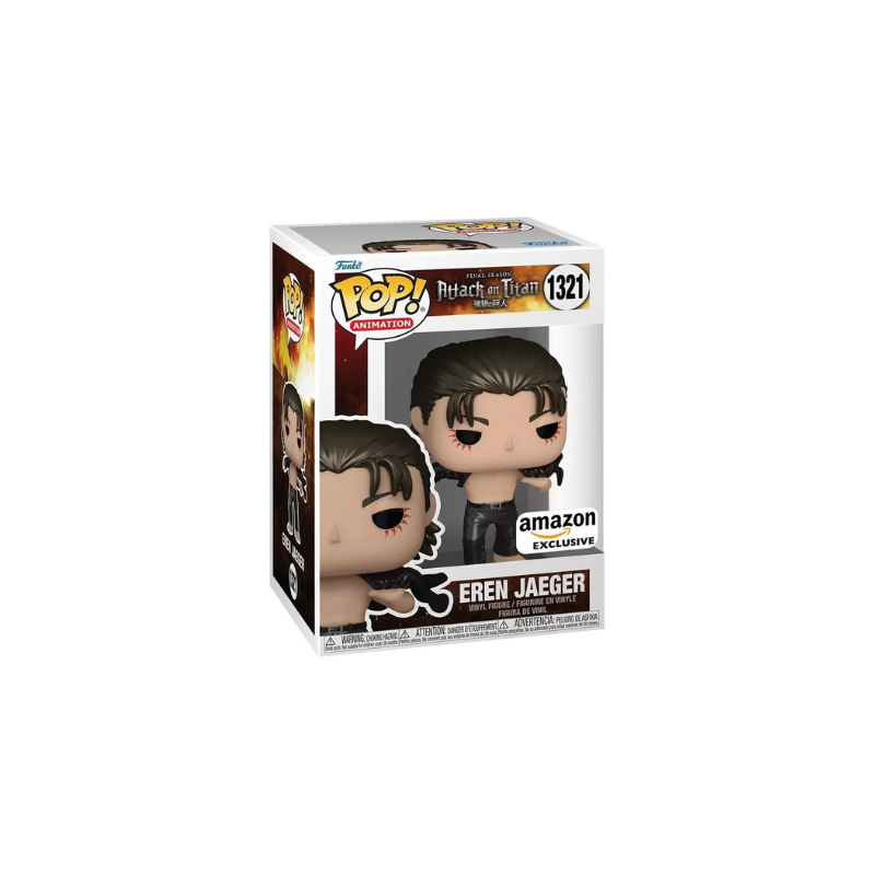 Funko Pop! Animation: Attack on Titan – Eren Jaeger (Metallic) Amazon Exclusive Vinyl Figure thumbnail