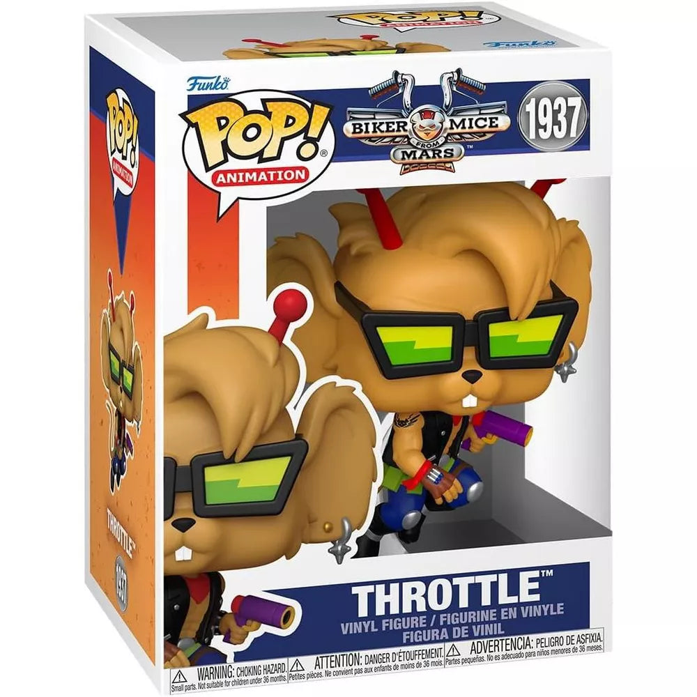 Funko POP! Biker Mice from Mars Throttle Vinyl Figure #1937 #83998 thumbnail