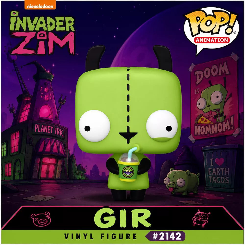 Funko Pop! Animation: Invader Zim - Gir - Vinyl Figure #2142 #86560 thumbnail