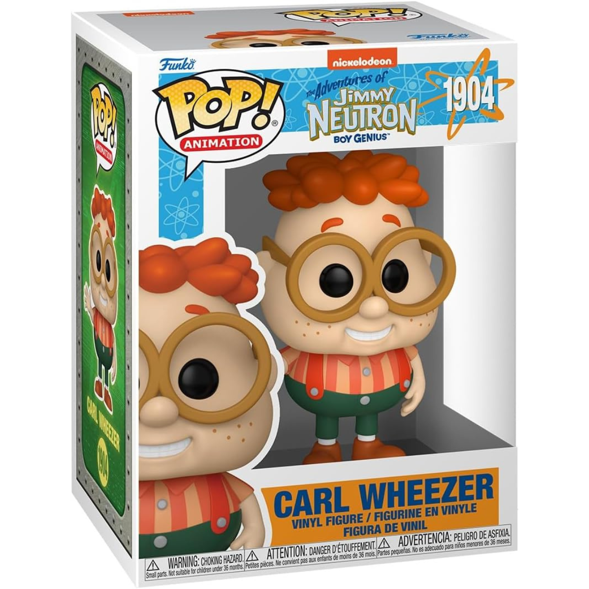Funko Pop! Animation: Jimmy Neutron – Carl Wheezer Vinyl Figure Collectible thumbnail