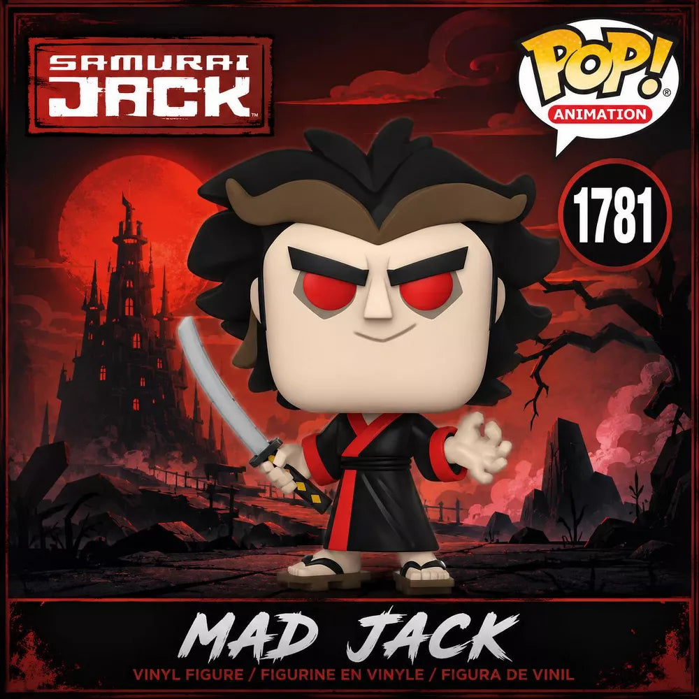 Funko POP! Samurai Jack Mad Jack Vinyl Figure #1781 #83466 thumbnail