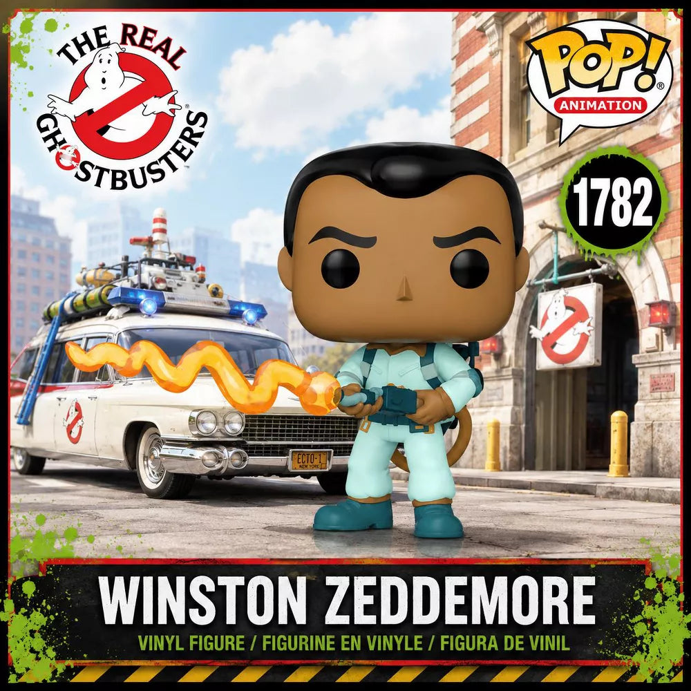 Funko POP! The Real Ghostbusters Winston Figure #1782 #83473 thumbnail