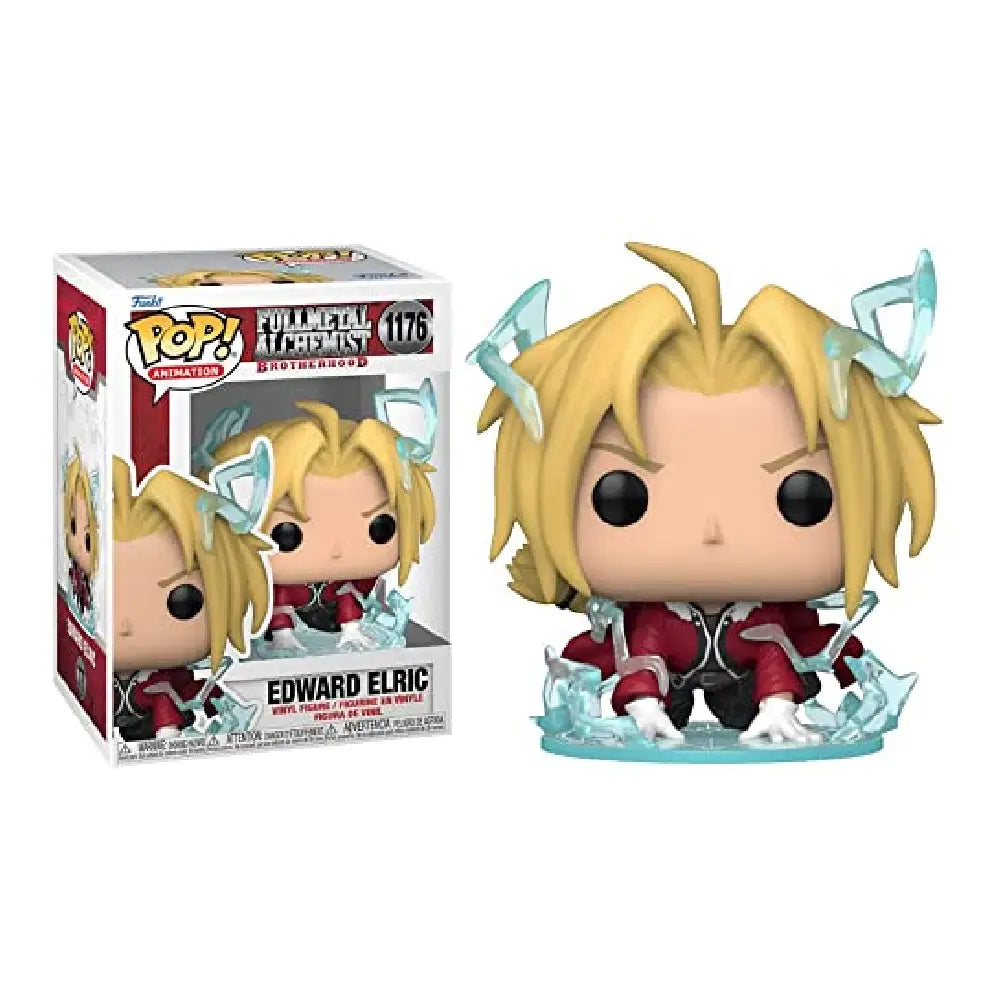 Funko Pop! Animation: Full Metal Alchemist: Brotherhood - Edward Elric. Offers the chance to own a rare chase variant, increasing its value and appeal among Fullmetal Alchemist: Brotherhood fans and collectors. F-57737 thumbnail