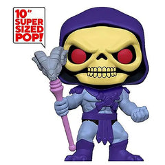 Funko Pop! Animation: Masters of The Universe - 10 Inch Skeletor. Standing at an impressive 10 inches tall, this oversized figure captures Skeletor in his iconic, intimidating stance, gripping his trademark Havoc Staff. F-47678