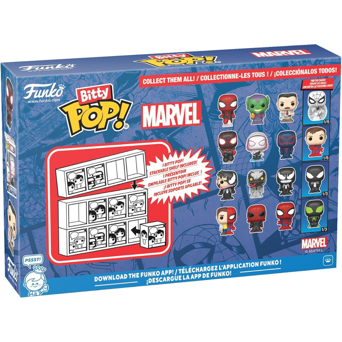 Funko Pop! Bitty: Bitty Pop! 4PK – Peter Parker/Spider-Man, Superior Spider-Man, Spider-Man, and Mystery Chase Figure thumbnail