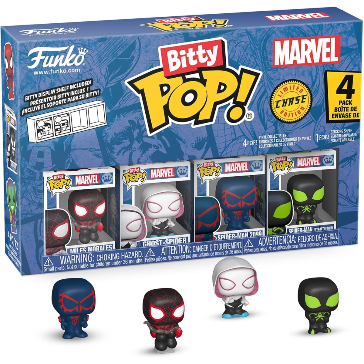 Funko Pop! Bitty: Spider-Man 4-Pack – Series 2 thumbnail