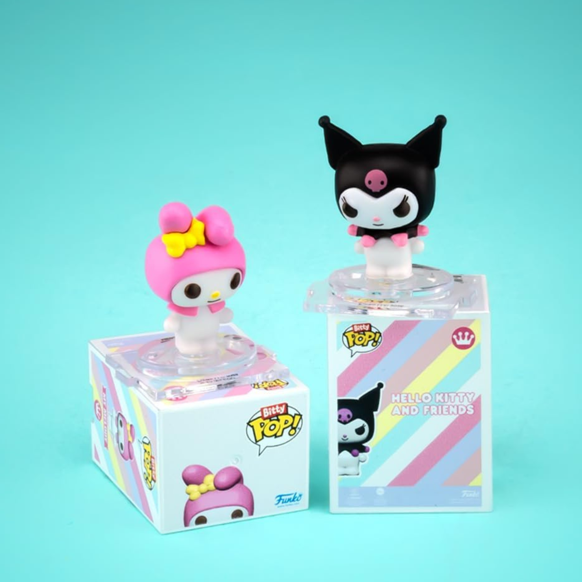 Funko Pop! Bitty: Sanrio – Kuromi, Hello Kitty (Ice Cream), My Melody (Unicorn Party), and Chase Mini Figures thumbnail