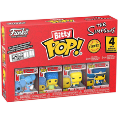Funko Pop! Bitty: The Simpsons – Itchy, Marge Simpson, Moe Szyslak, and a Surprise Mystery Mini Figure