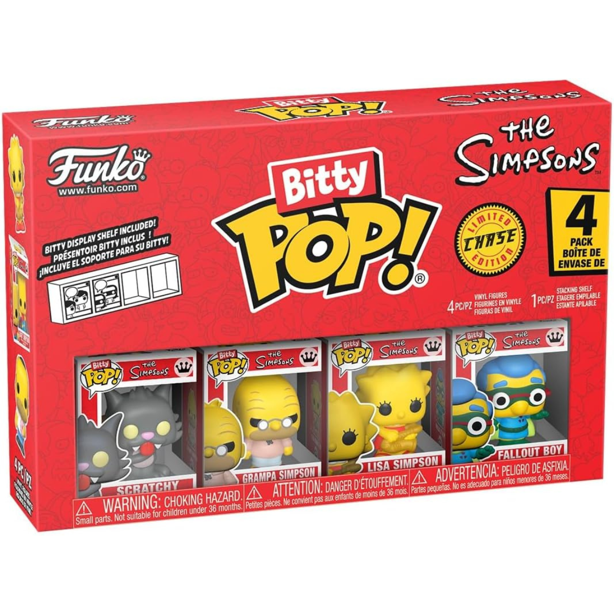 Funko Pop! Bitty: The Simpsons – Scratchy, Grandpa Simpson, Lisa Simpson, and a Surprise Mystery Mini Figure thumbnail