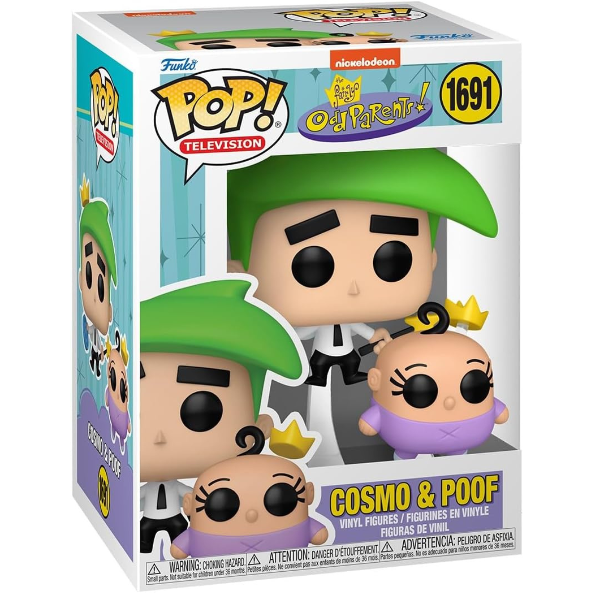 Funko Pop! & Buddy: The Fairly OddParents – Cosmo and Poof Vinyl Figure Collectible Set thumbnail