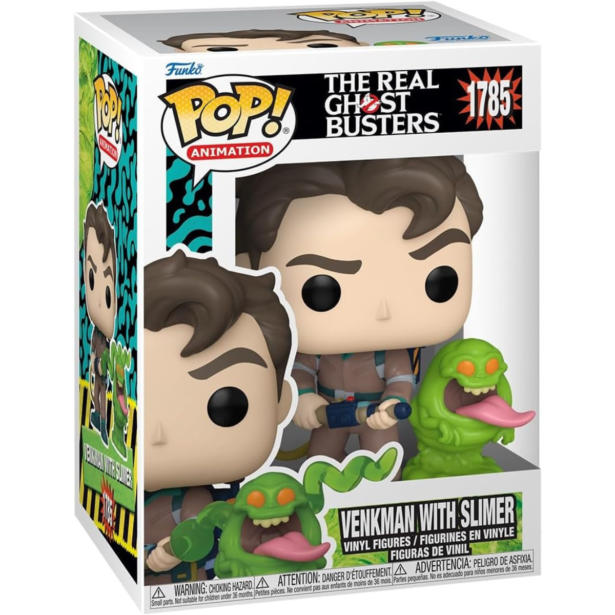 Funko Pop! & Buddy: The Real Ghostbusters – Dr. Peter Venkman with Slimer Vinyl Figure thumbnail