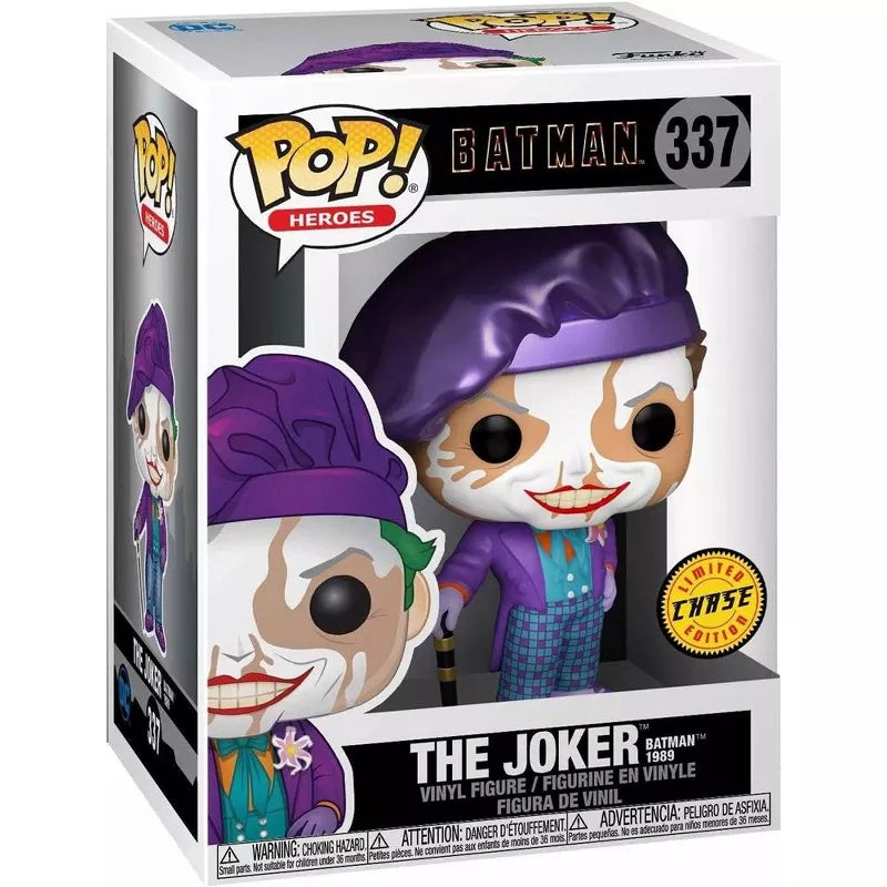 Funko Pop! CHASE Heroes: Batman 1989-Joker with Hat Vinyl Figure F-CHASE-47709 thumbnail