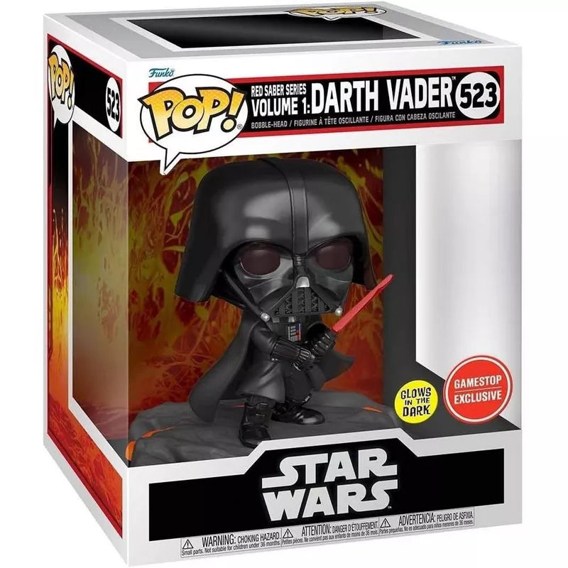 Funko Pop! Disney Star Wars: Red Saber Series Vol.1 - Darth Vader Glows in The Dark Exclusive
