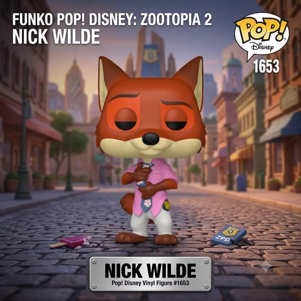 Funko POP! Disney: Zootopia 2 Nick Wilde Vinyl Figure #1653 #86635 thumbnail