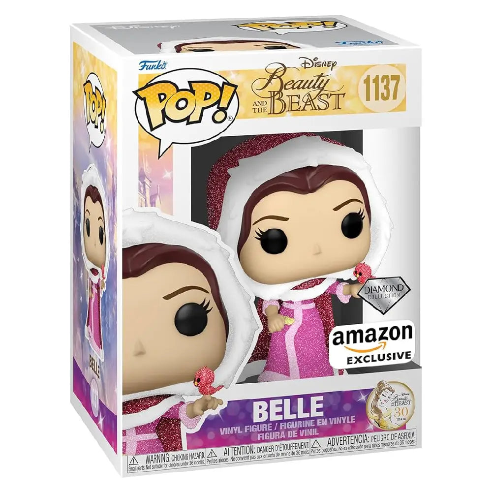 Funko Pop! Disney: Beauty and The Beast - Winter Belle Diamond Glitter Amazon Exclusive. Winter Belle from Beauty and the Beast sparkles in this exclusive Diamond Glitter edition, styled as a collectible Pop! vinyl figure by Funko. F-58946 thumbnail