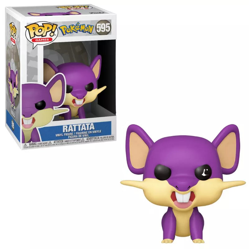 Funko Pop! Games: Pokémon – Rattata Vinyl Figure #595 Collectible Display Toy (#48398) thumbnail