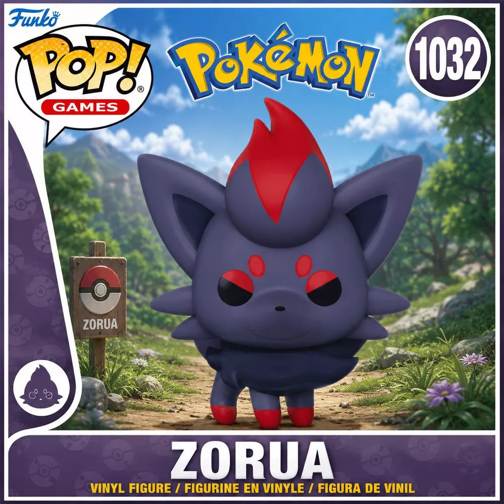 Funko POP! Games: Pokémon Zorua Vinyl Figure #1032 #80312 thumbnail