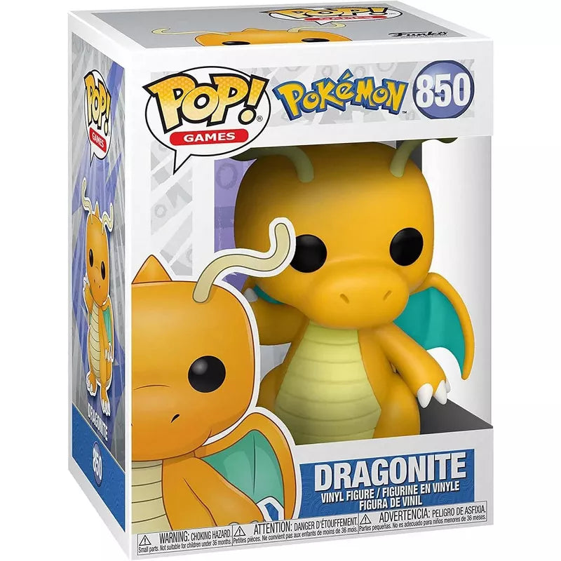 Funko Pop Games: Pokémon S8 - Dragonite - Vinyl Figure #850 #56312 thumbnail