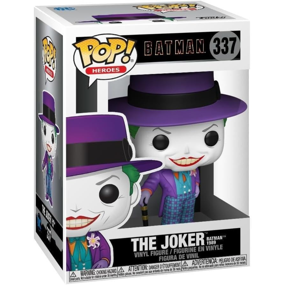 Funko Pop! Heroes: Batman (1989) – Joker with Hat Vinyl Figure thumbnail